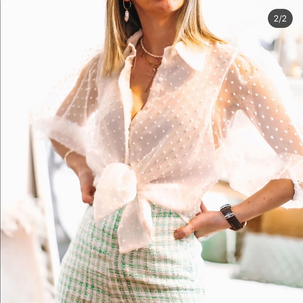 Zara organza sleeves top, bloggers favorite - Picture 9 of 16